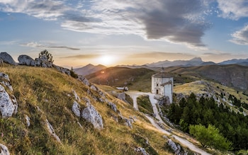 The church of Madonna della Pieta near Rocca Calascio