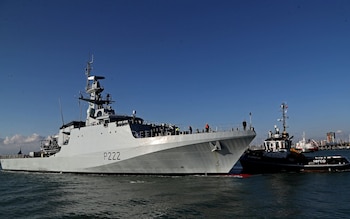 Navy bosses leave Falkland Islands’ defence to HMS Forth, an offshore patrol vessel with one 30mm cannon