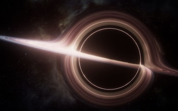 Sagittarius A*, the supermassive black hole that sits at the heart of the Milky Way galaxy – CGI depiction in BBC series Universe