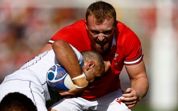 Tommy Reffell braces to tackle