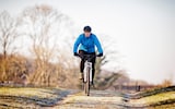 woman biking