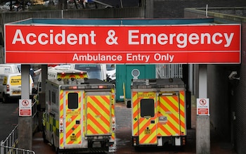 Ambulances at A&E