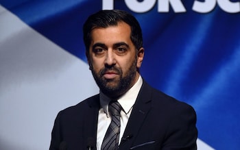 First Minister Humza Yousaf speaking at the SNP National Campaign Council meeting in Perth Concert Hall, Perth.