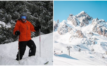 Dave Watts at Courchevel ski resort in France 