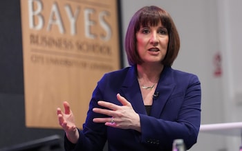 Shadow chancellor Rachel Reeves gives a speech at the Mais lecture held at the Bayes Business School, at the City University of London