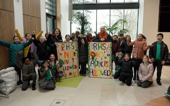 Children who created the No Adults Allowed garden for the Chelsea Flower Show - Adults set tough entry requirements for children's garden at Chelsea Flower Show