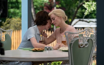 Anne Hathaway and Jessica Chastain in Mothers' Instinct