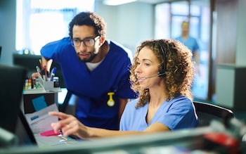 Medical professionals at a hospital